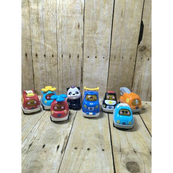 Vtech Go Go Smart Wheels 8 Vehicles Firetruck Police Helicopters Convertible - Picture 5 of 5